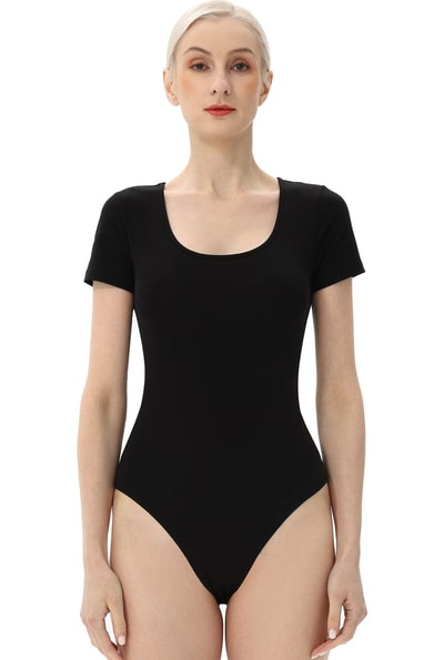 Kimi + Kai Kimi + Kai Women's U-Neck Basic Bodysuit