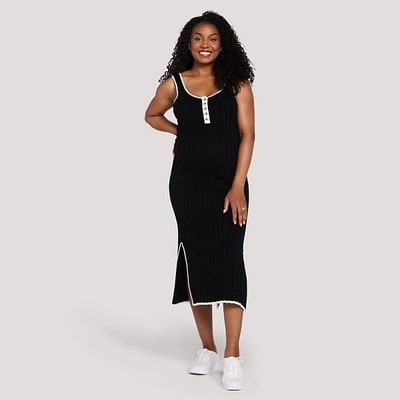 Kohl's Maternity Motherhood® Henley Tank Midi Dress