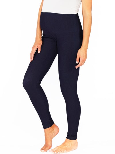 Angel Maternity Maternity Deluxe Tummy Support Jegging - Dark Denim