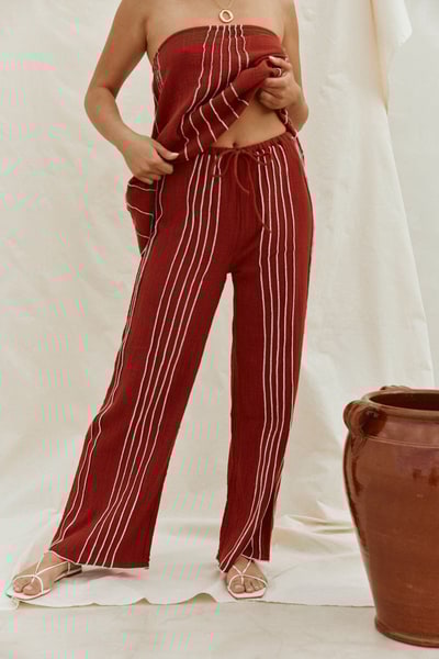 SABO Emilia Pants - Merlot
