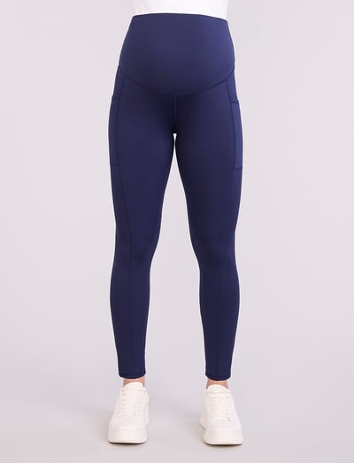 Motherhood Maternity Maternity Seamed Active Pockets Legging