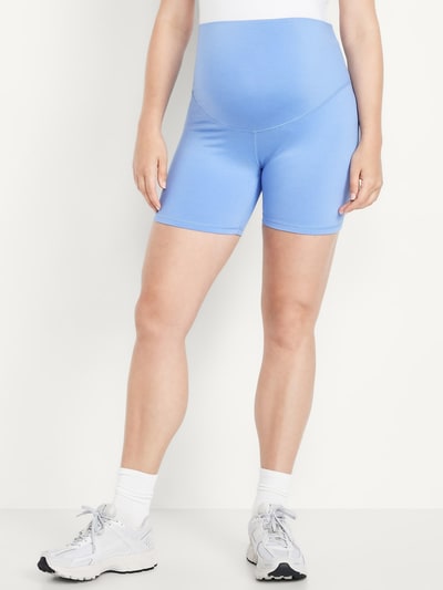 Old Navy Maternity Full-Panel CloudComfy Biker Shorts -- 6-inch inseam