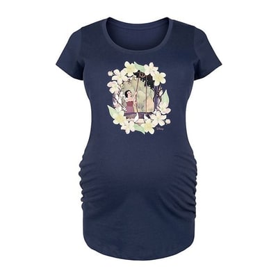 Kohl's Disney Princess Snow White Maternity Flowers Graphic Tee