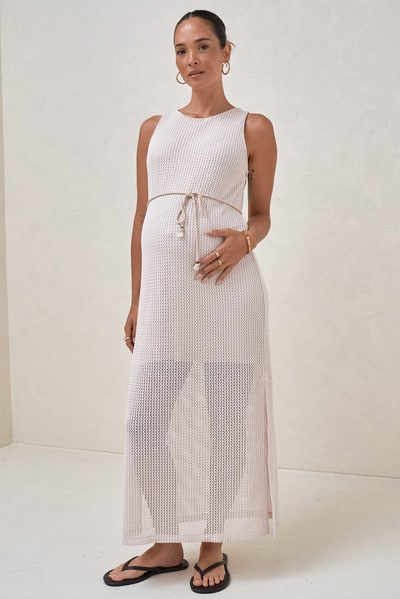 Bae the Label Calibration Nursing Column Dress - Hazelnut