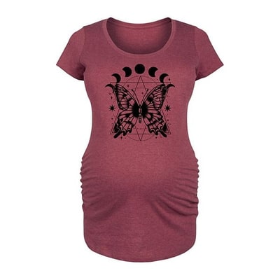Kohl's Maternity Celestial Butterfly Graphic Tee