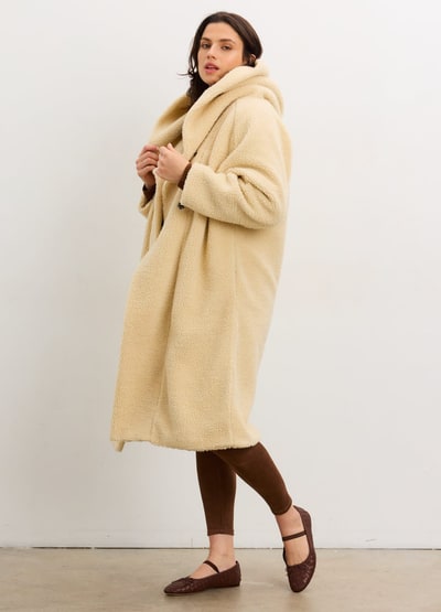 HATCH The Coco Shearling Cocoon Coat
