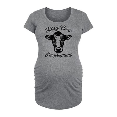Kohl's Maternity Holy Cow I'm Pregnant Graphic Tee