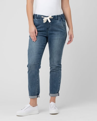 Ripe Maternity Denim Jogger Blue
