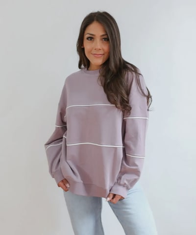 Bump City Relaxed Fit Invisible Zipper Nursing Sweatshirt