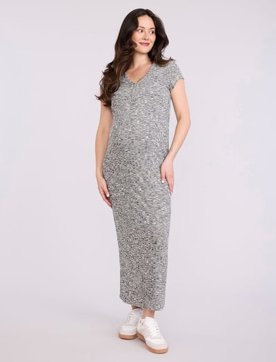 Motherhood Maternity Maternity Henley Bodycon Maxi Dress