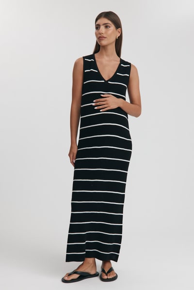 Legoe Heritage Levanto Dress (Black/White Stripe)