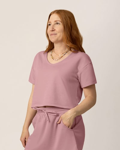 Kindred Bravely French Terry Nursing T-shirt | Light Mauve