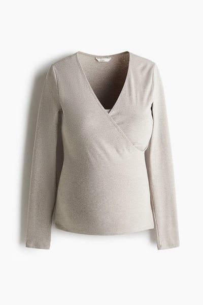H&M MAMA Ribbed Nursing Top