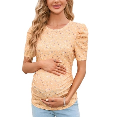Target Maternity Tops Crewneck Pregnancy Basic Shirts