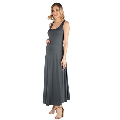 Kohl's Maternity 24Seven Comfort Apparel Slim Fit A-Line Sleeveless Maxi Dress