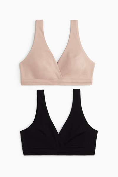 H&M MAMA 2-pack Cotton Nursing Bras