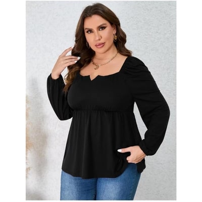 Target Plus Size Tops Plus Size Shirts Women Blouse Casual Plus Size Black 3XL