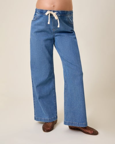Kindred Bravely Wide Leg Maternity & Postpartum Jean | Medium Wash