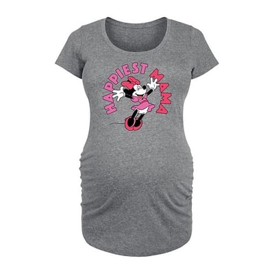 Kohl's Disney's Minnie Mouse Maternity Happiest Mama Graphic Tee