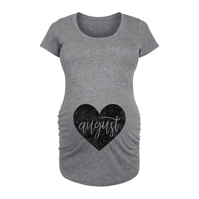 Kohl's Maternity Heart August Graphic Tee