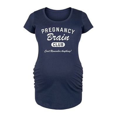 Kohl's Maternity Pregnancy Brain Club Graphic Tee
