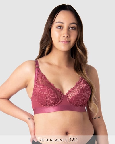 Hotmilk Lingerie Warrior Plunge Nursing Bra - Spice Rose
