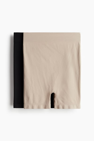 H&M MAMA 2-pack Seamless Hot Pants
