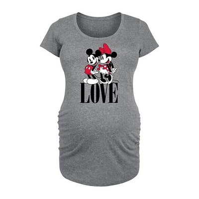 Kohl's Disney's Mickey & Minnie Mouse Maternity Love Graphic Tee