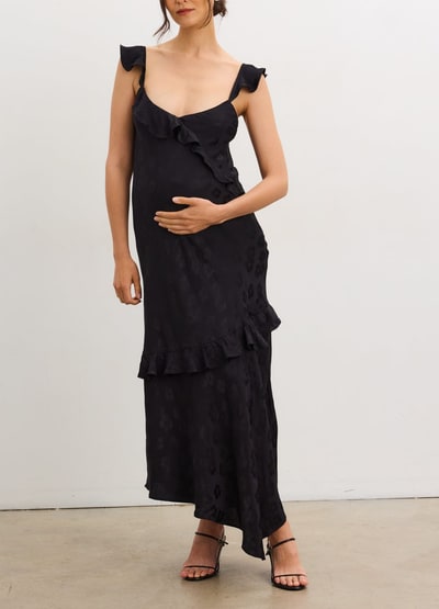 HATCH The Amelia Jacquard Bias Slip Dress