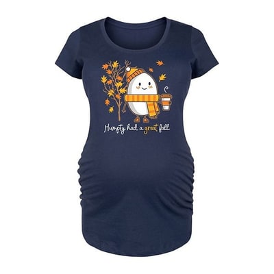 Kohl's Maternity Humpty Great Fall Graphic Tee