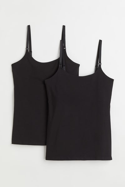 H&M MAMA 2-Pack Nursing Camisole Tops
