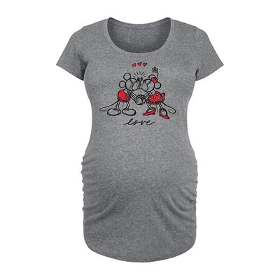 Kohl's Disney's Mickey & Minnie Mouse Maternity Love Sketch Graphic Tee