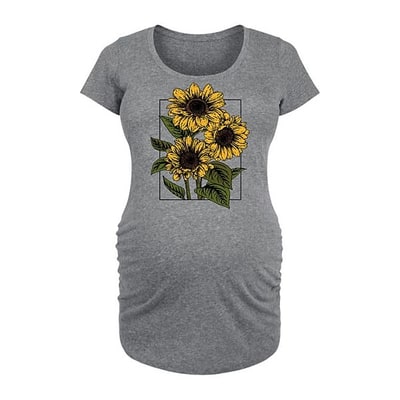 Kohl's Maternity Vintage Sunflowers Graphic Tee