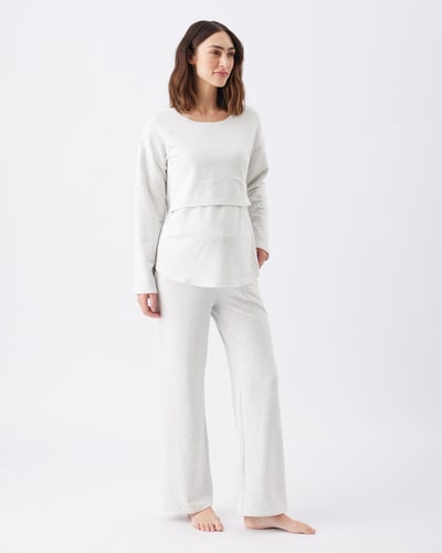 Ripe Maternity Super Soft Lounge Pant  Silver Marle
