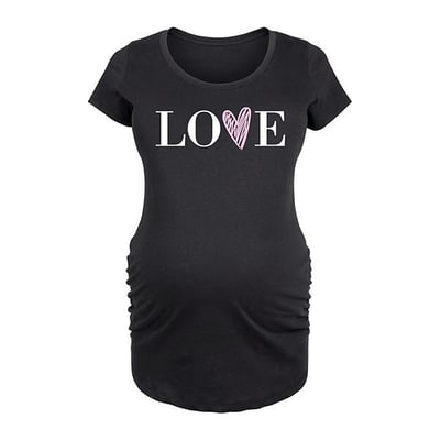 Kohl's Maternity Love Heart Graphic Tee