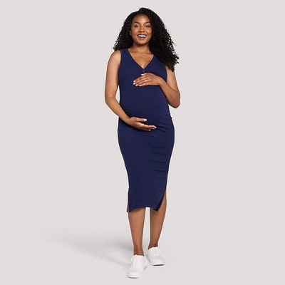 Kohl's Maternity Motherhood® Henley Tank Midi Dress