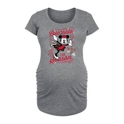 Kohl's Disney's Minnie Mouse Maternity Celebrate The Season Graphic Tee