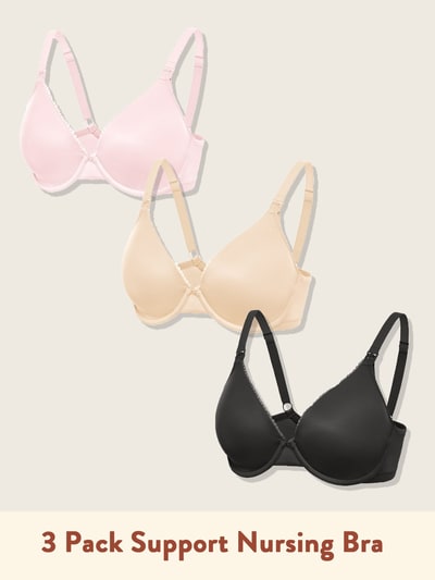 Momanda 3 Pack Support Nursing Bra