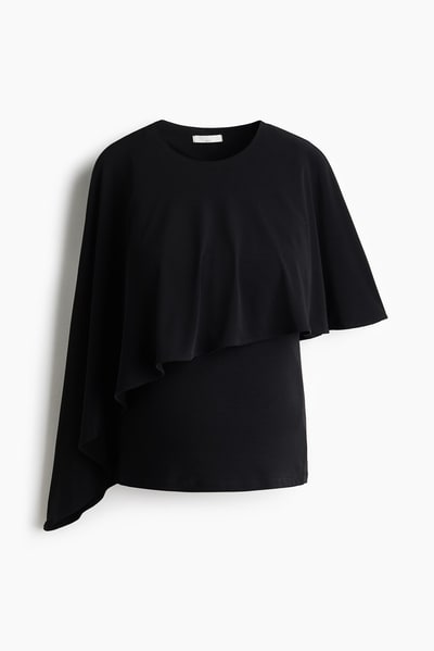 H&M MAMA Cape-Detail Top