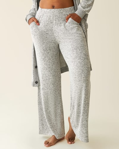Kindred Bravely CozyKnit Wide Leg Lounge Pant | Grey Heather