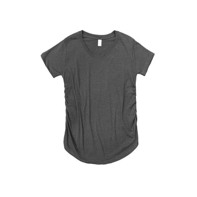 Target MONAG Women Cotton/Poly Short Sleeve Maternity T-Shirt Charcoal Small