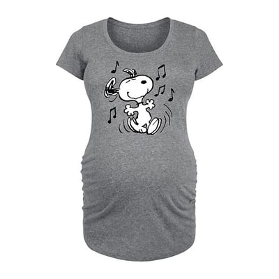 Kohl's Maternity Peanuts Snoopy Dancing Graphic Tee