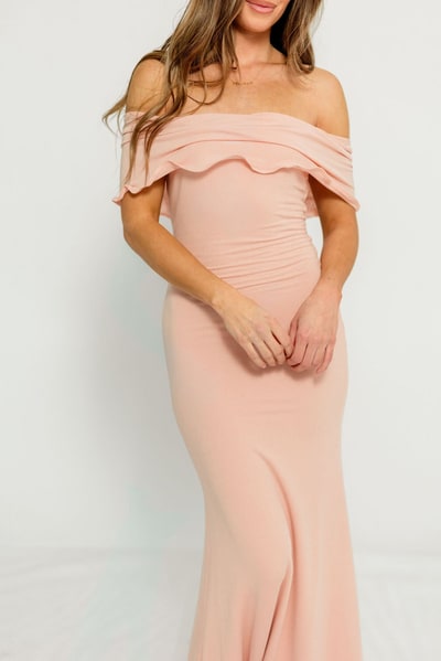 Worth Collective Tommie Maxi Dress in Dusty Rose - Bump Friendly (Size Up for Bump)