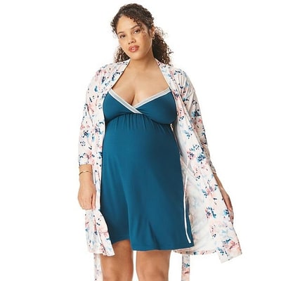 Kohl's Maternity Motherhood® Robe & Chemise Set