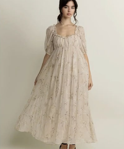 Bump City The Shannon Maxi Babydoll Dress