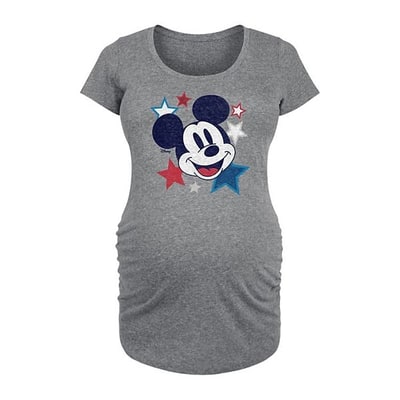 Kohl's Disney's Mickey Mouse Maternity Stars USA Graphic Tee