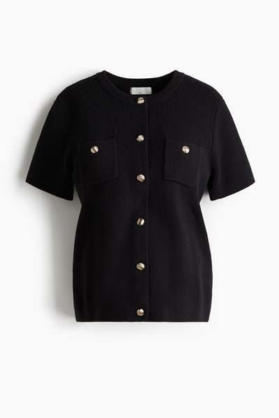 H&M MAMA Rib-Knit Cardigan