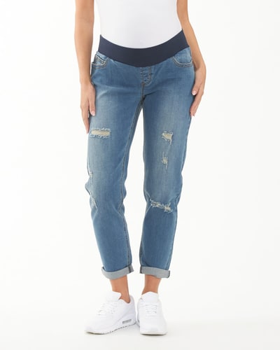 Ripe Maternity Baxter Boyfriend Jean Vintage Wash