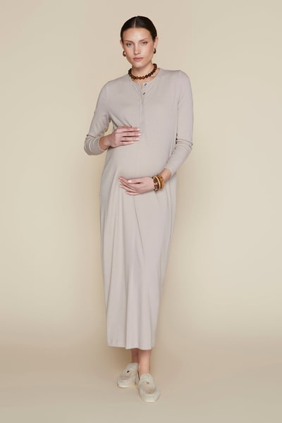 Apparalel Avon Maternity Dress in Bone