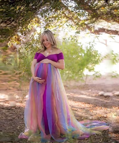 Bump City The Rainbow Baby Gown